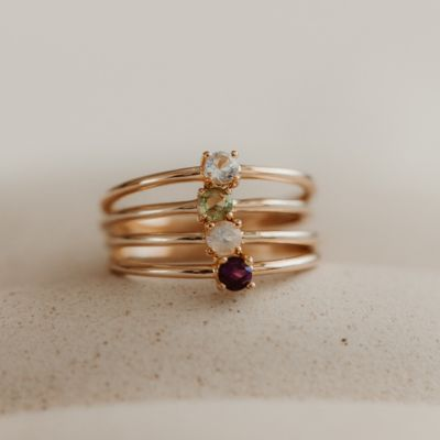 Rings with Natural Stones