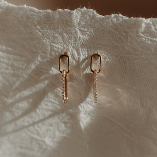 Gold earrings