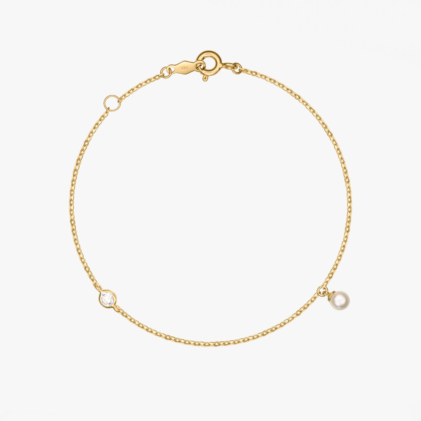 14K Gold Heart bracelet