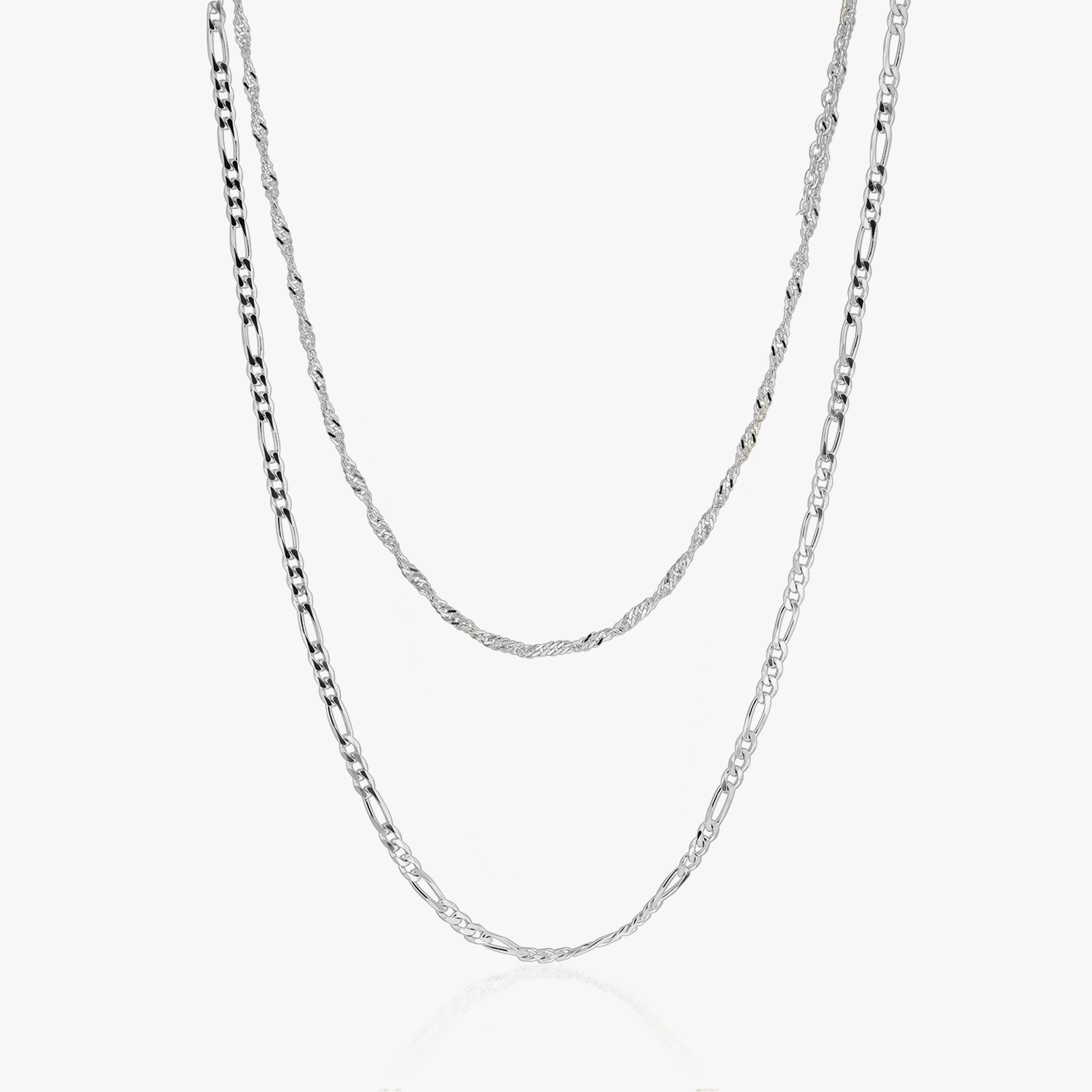 Colier argint Double Chain - Indira