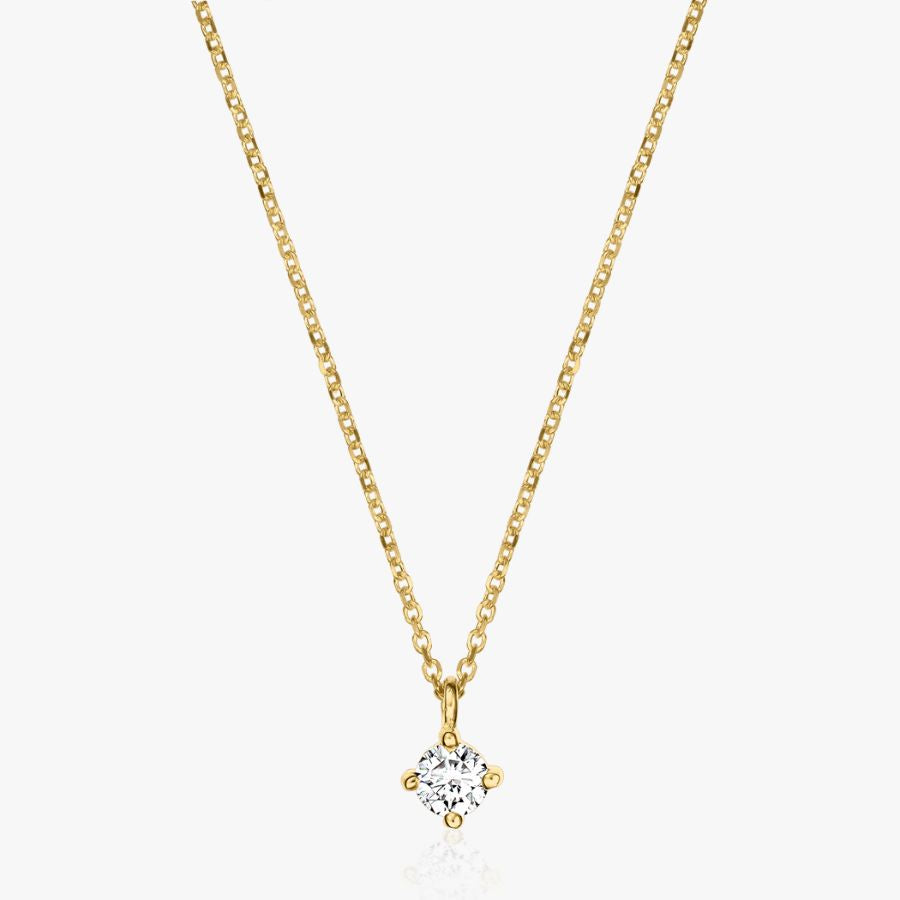 Colier din aur Timeless - Diamant 0.1 CT