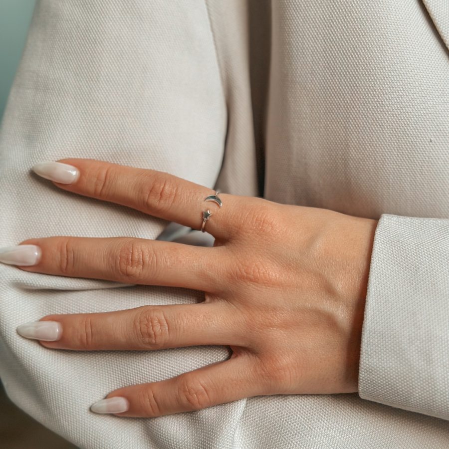 Silver Starry Night silver ring