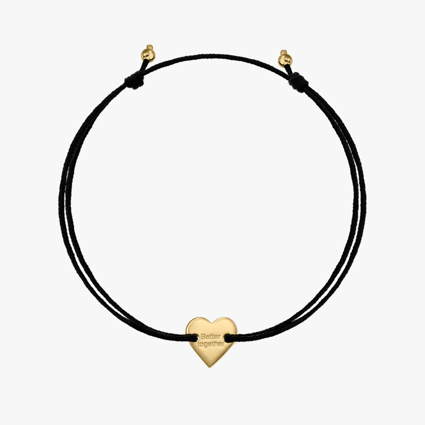 Golden Better Together Silver Cord Bracelet