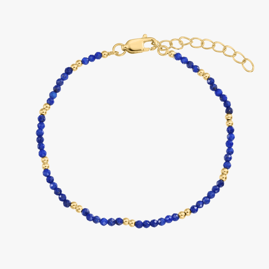 Brățară din argint Golden SummerScape - Lapis Lazuli - Indira