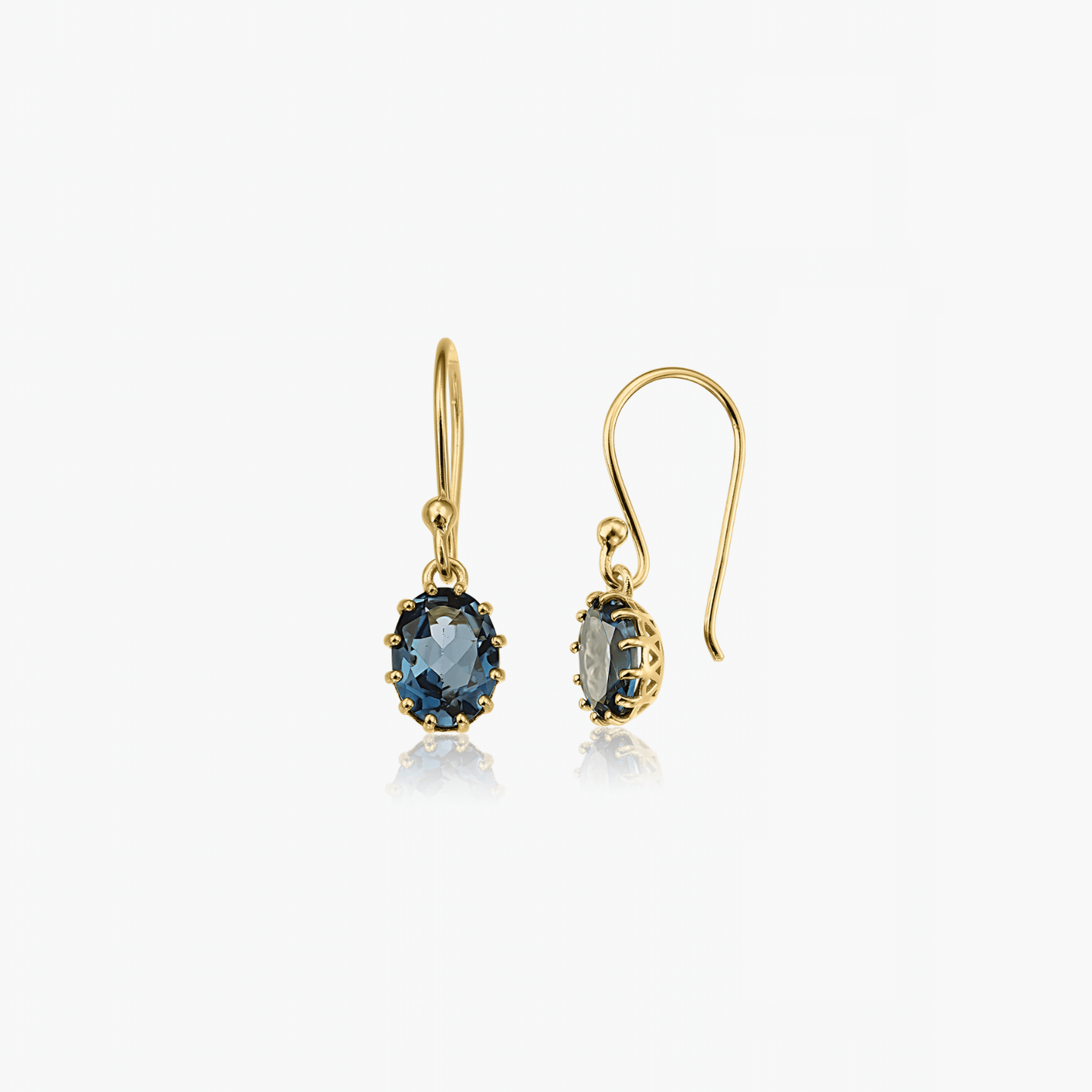 Cercei din argint Golden Serene - Topaz London - Indira