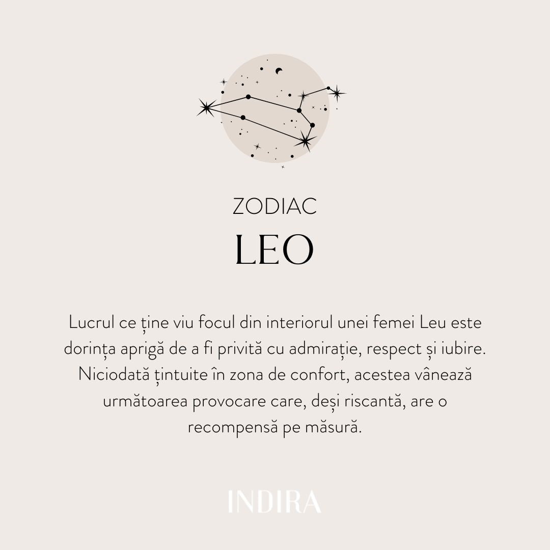 Colier din argint Silver Zodiac - Leo - Indira